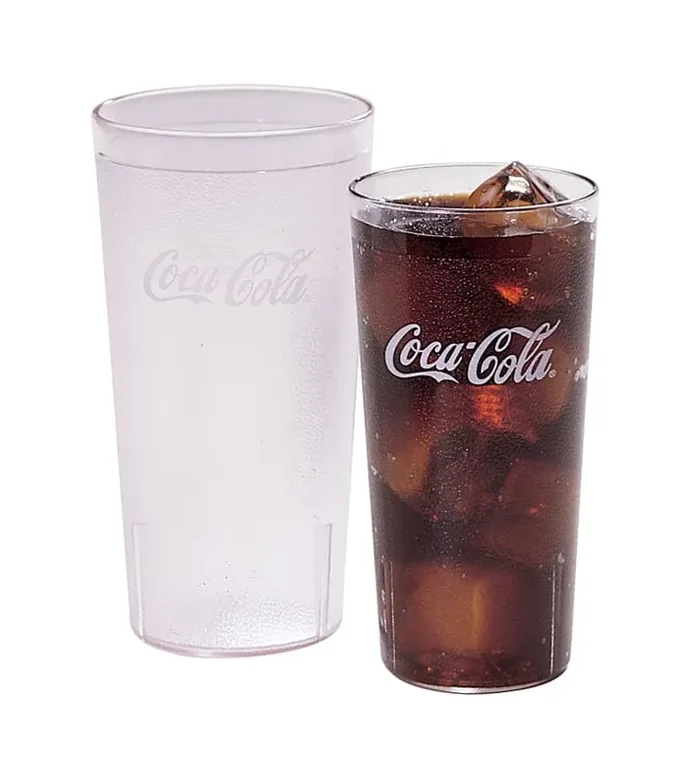 Cambro 32CC152 Colorware Clear 32 Oz. Coca-Cola Tumbler – 24 / CS