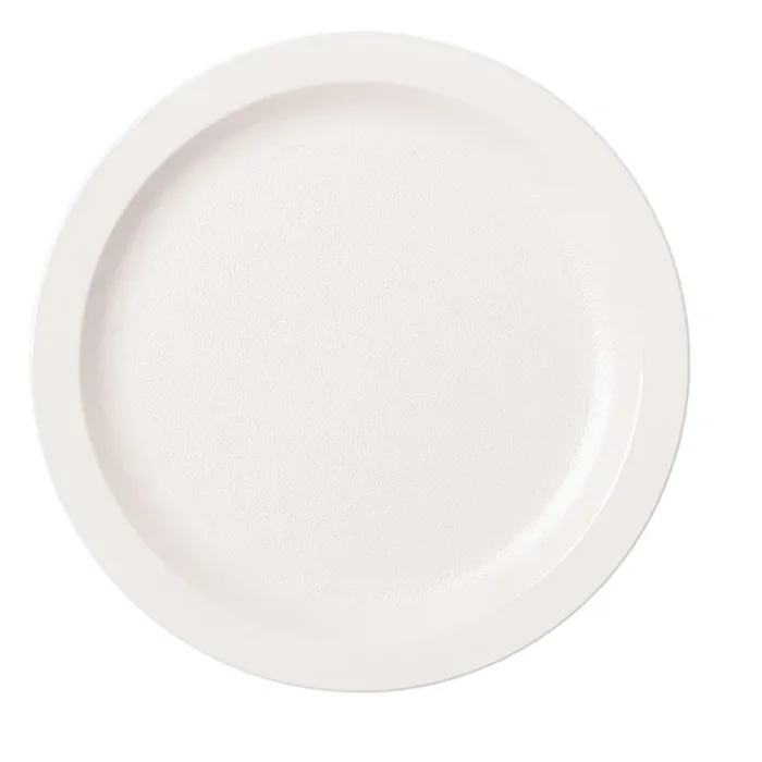 Cambro 9CWNR148 White Camwear Narrow Rim 9″ Plate – 48 / CS