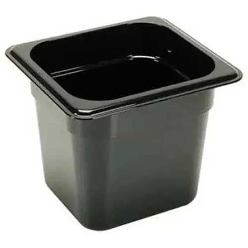 Cambro CAM66CW-110 (or Equivalent) Pan Sixth X 6 Black -110 (79-366)