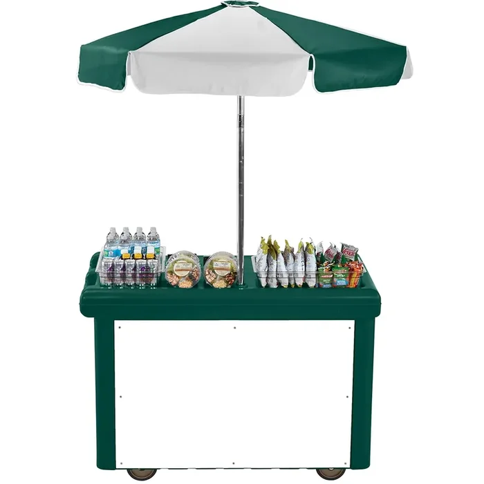 Cambro CVC55519 Kentucky Green Compact Camcruiser Vending Cart