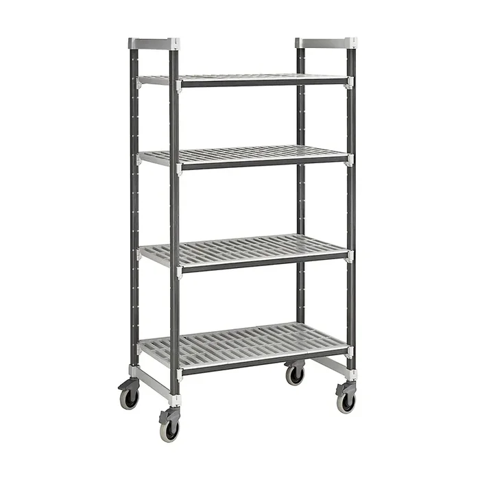 Cambro EXMU184870V4480 Elements 4-Tier 18 x 48 x 70.25 Shelving Unit