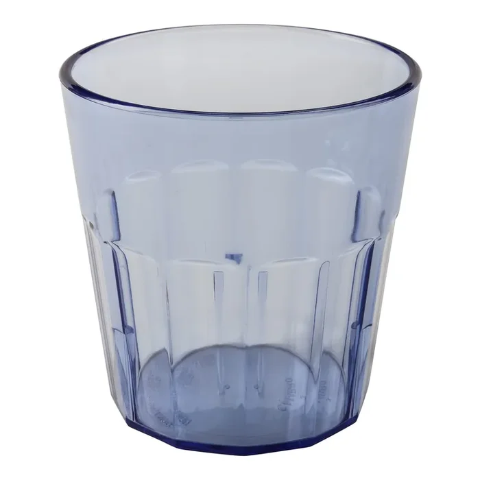 Cambro NT9401 Newport Slate Blue 9 Oz. Fluted Tumbler – 36 / CS