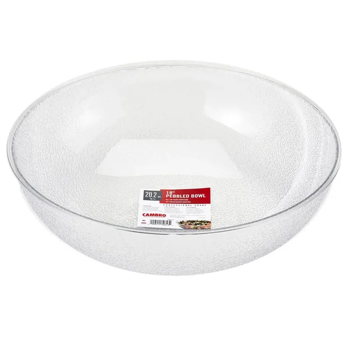 Cambro PSB18176 Camwear Pebbled 20.2 Qt Round Bowl