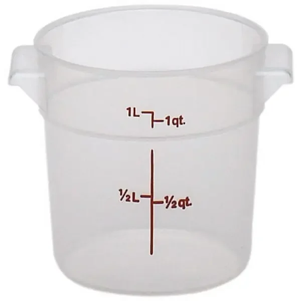 Cambro RFS1PP190 Translucent Round 1 Qt Container