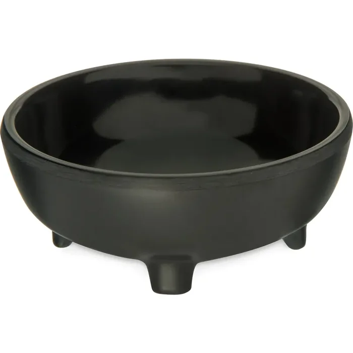 Carlisle 087303 Black 3 Oz. Melamine Molcajete Ramekin – 48 / CS
