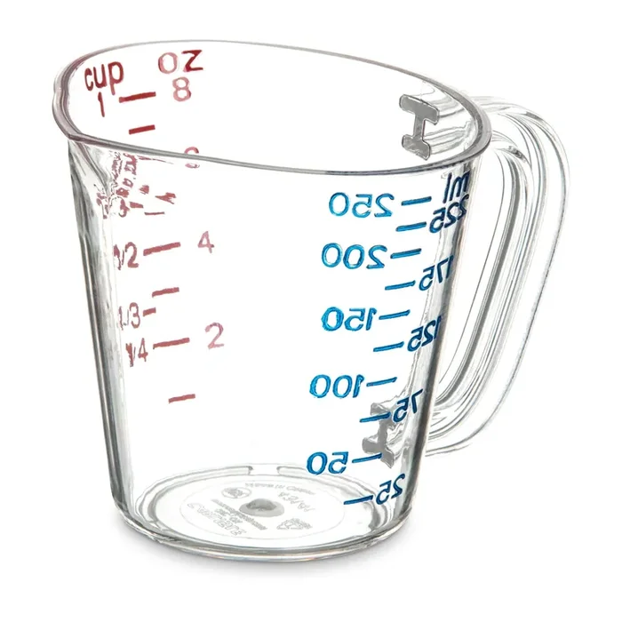 Carlisle 4314107 1-Cup Clear Measuring Cup