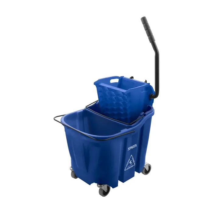 Carlisle 9690414 Blue 35 quart Wringer Combo Mop Bucket