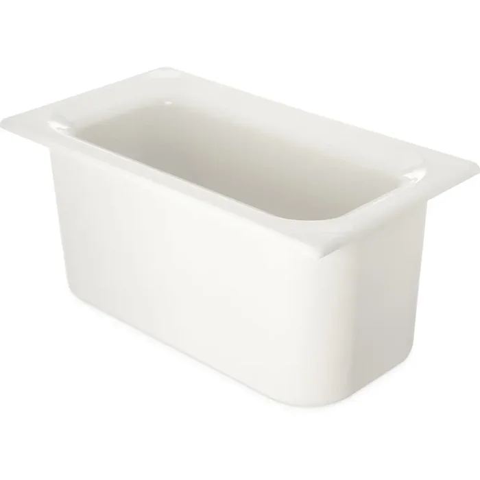 Carlisle CM110202 Coldmaster 4 Qt. White Deep Third-Size Coldpan