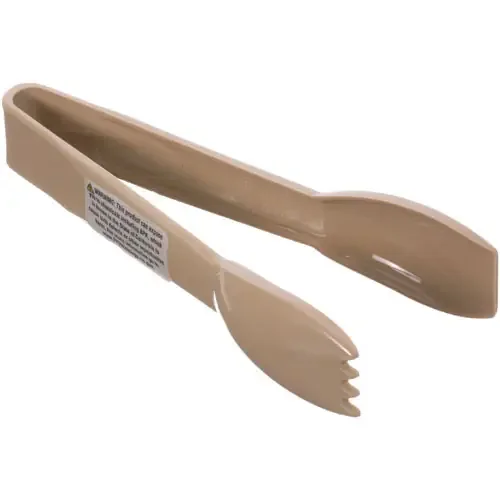 Carlisle Foodservice CTN460606 (or Equivalent) Tongs – 6″ Beige Plastic (137-1375)