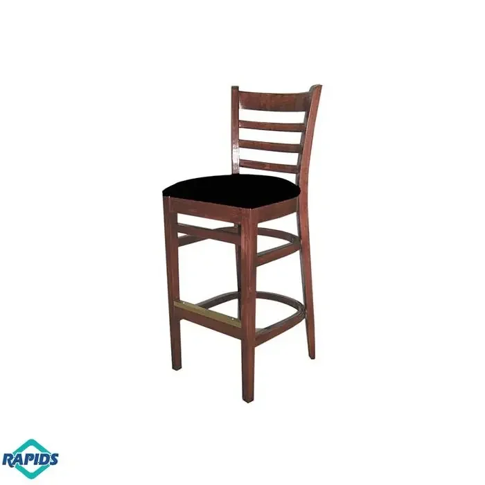 Carole Bar Stool Black Vinyl