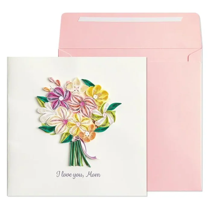 Carte de souhaits Bouquet en relief