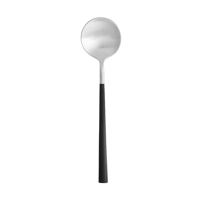 Casafina C20297-BLK Mito 9″ Table Spoon with Black Handle – Dozen