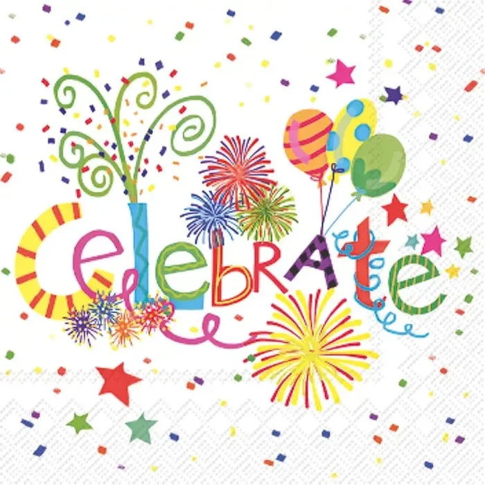 Celebrate Paper Cocktail Napkins