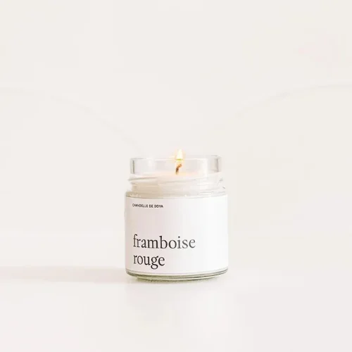 Chandelle de soya Framboise Rouge 212ml – Marée Chandelles