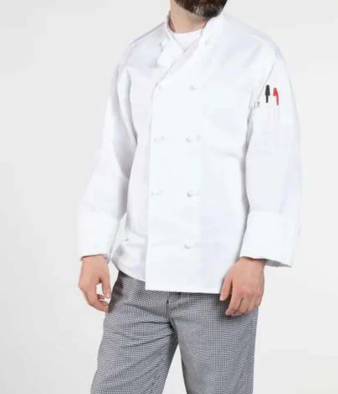 Chef Coat 10 Knot White (Med)