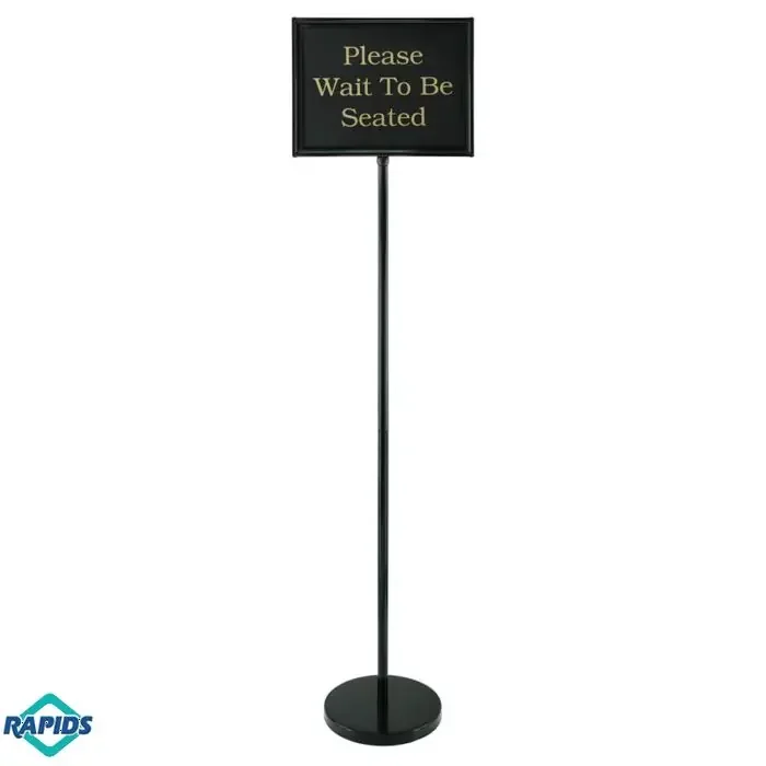 Chef Master 59″h Versatile Message Board, Black