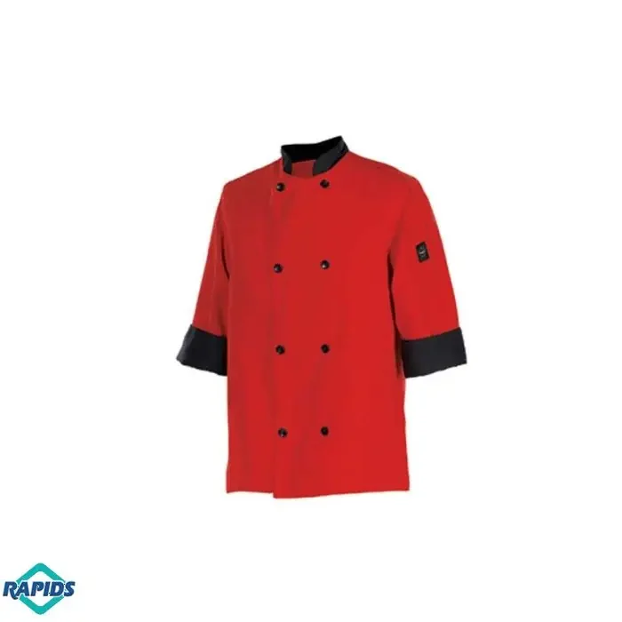Chef Revival Chef Jacket, 3/4 Sleeve, X-Large, Tomato Red