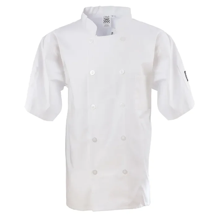 Chef Revival J105-XL White X-Large Short Sleeve Basic Chef Jacket