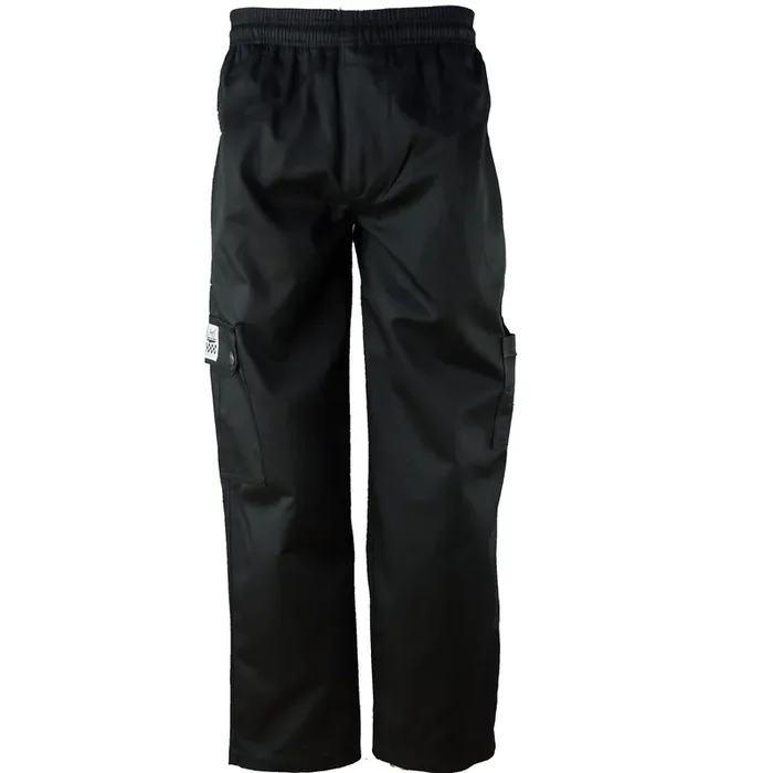 Chef Revival® P024BK-XL QC Lite™ XL Black Cargo Pants