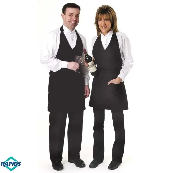 Chef Revival Tuxedo Apron, Black