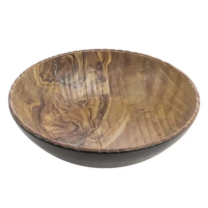 Cheforward TRA201 Transform Olive Wood 192 Ounce Buffet Bowl