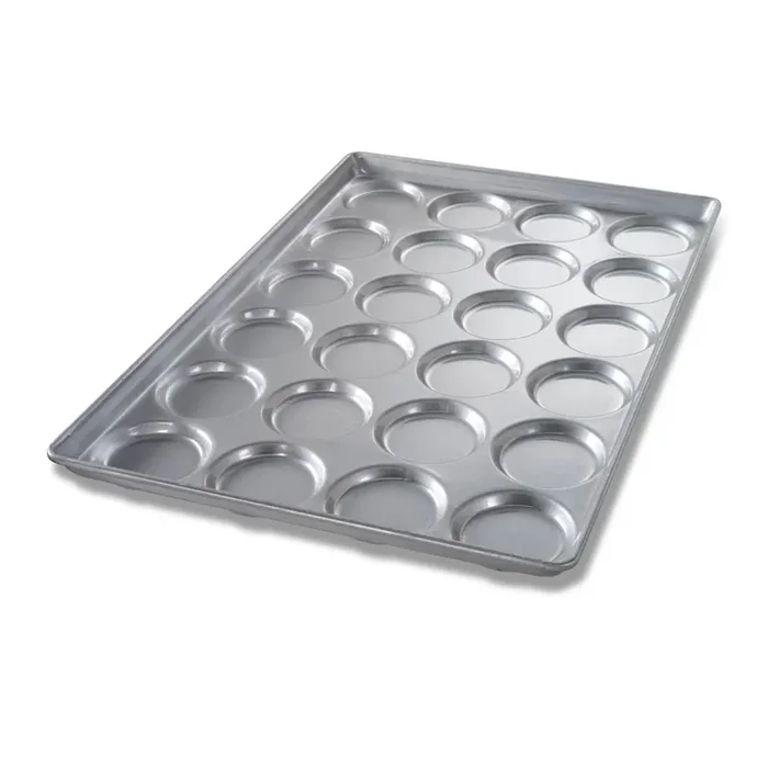 Chicago Metallic 42345 24-Cavity Hamburger / Muffin Top / Cookie Pan
