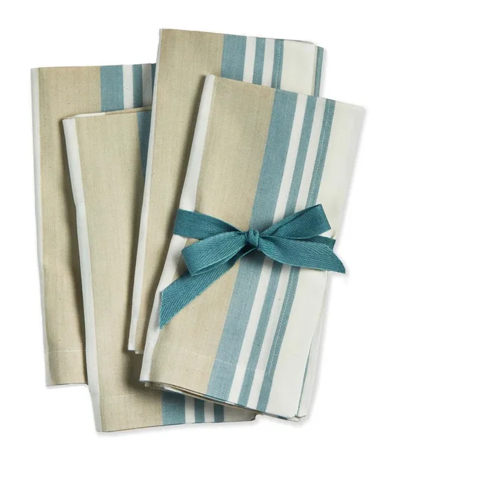Clearwater Stripe Napkin Set 4