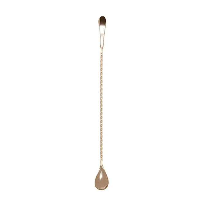 Cocktail Kingdom BSP-HOF33G Gold Plated S/S Twisted Stem 13-1/8″ Bar Spoon