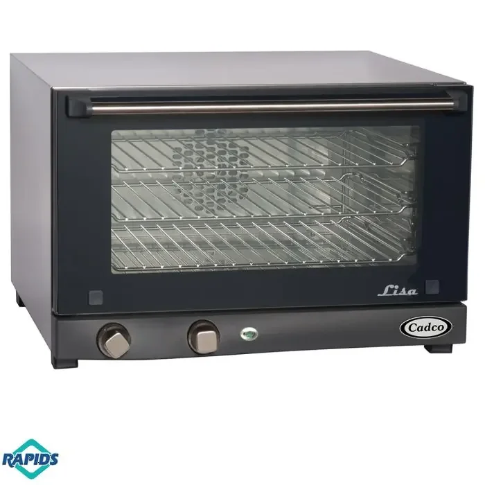 Compact Countertop Electric Convection Oven, Fits 3 Half-Size Pans