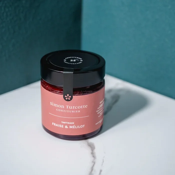 Confiture fraise et mélilot 212 ml – Simon Turcotte Confiturier