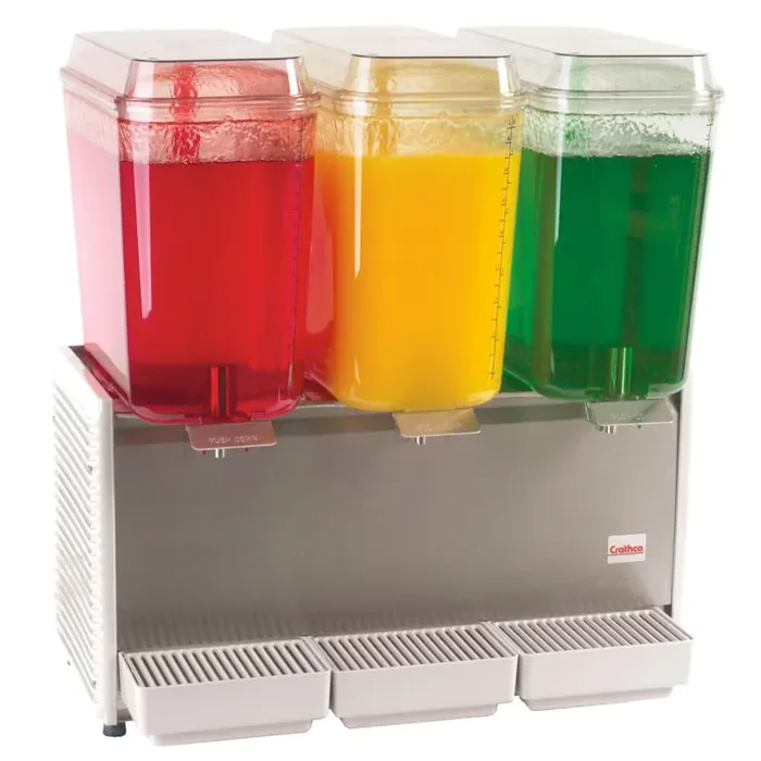 Crathco D35-3 The Bubbler S/S Triple 5-Gal Beverage Dispenser