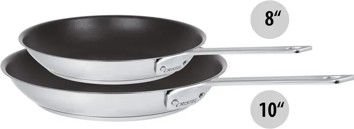Cristel 1826 Collection – 2 Pc. Non-Stick Frying Pans
