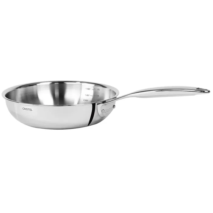 Cristel Castel‘Pro 8.5‘‘ Stainless Chef‘s Pan -Fixed Handle