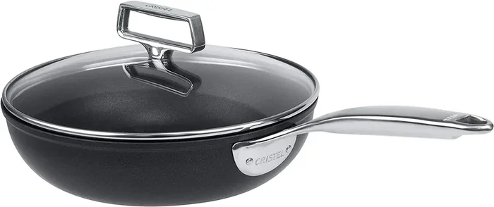Cristel Castel‘Pro Ultralu – 2 Qt. Non-Stick Sauté Pan w/Lid