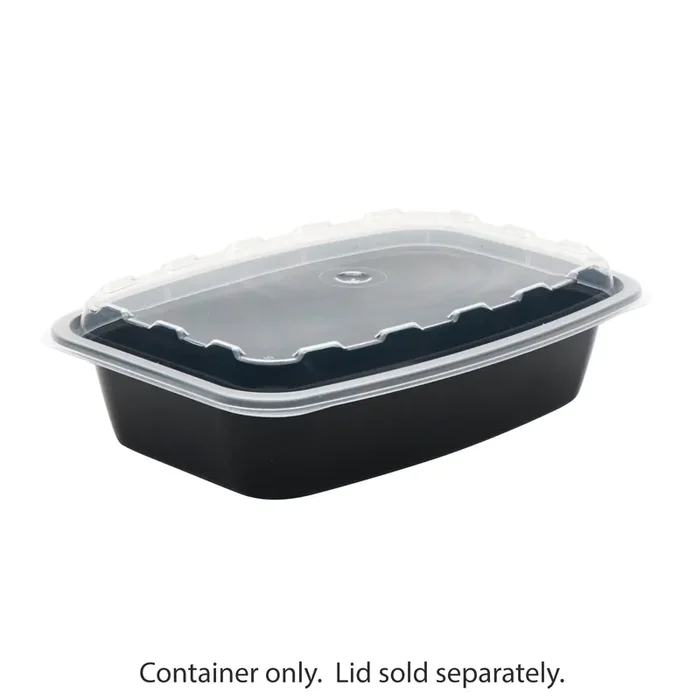 Cube Plastics CR-928BB Microwavable Black 28 Oz Container – 300 / CS