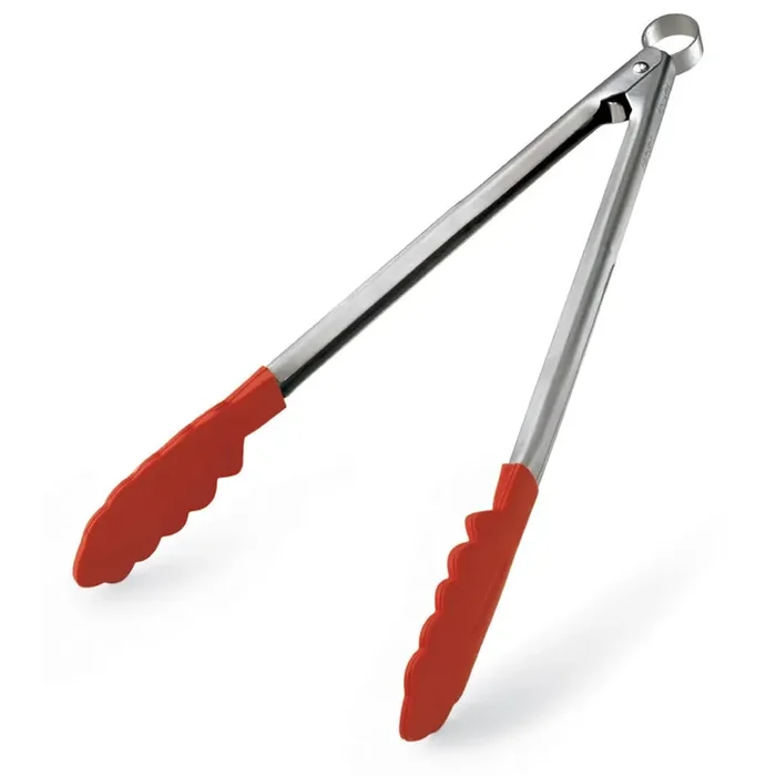 Cuisipro™ 74708605 S/S 9.5″ Tong with Red Silicone Tip
