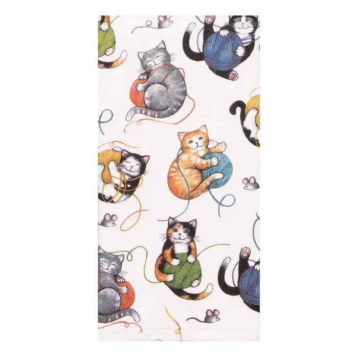 Curious Kittens Playful Dual Purpose Terry Towel