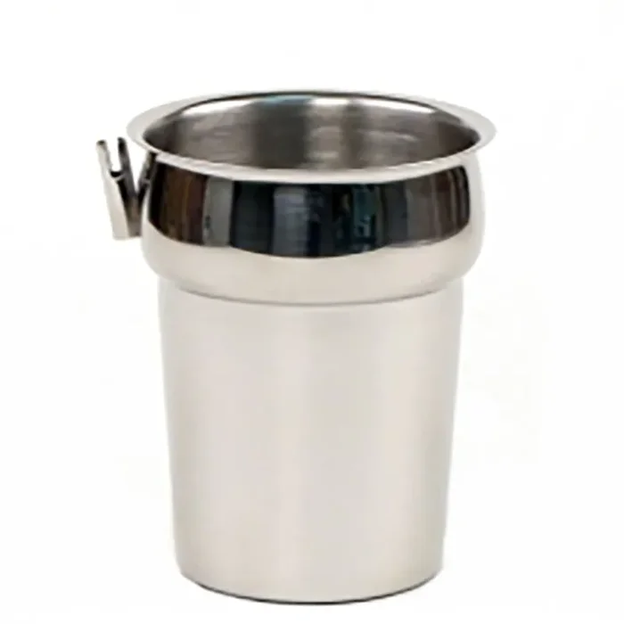 D.W. Haber DW02SINSHSS S/S Hinged 2 Quart Marmite Insert Pan
