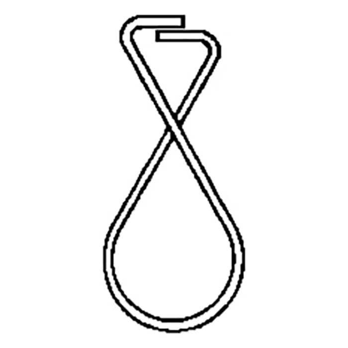 Darling Foodservice 2.5 In. x 1.1 In. Squeeze Ceiling Clip – 10 / PK