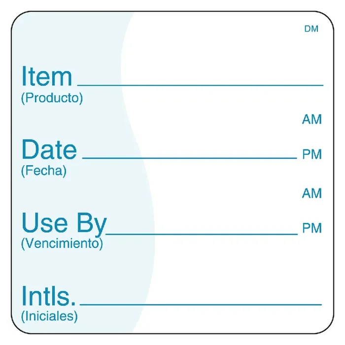 Darling Foodservice 2″ Item / Date / Use By Label – 250 / RL