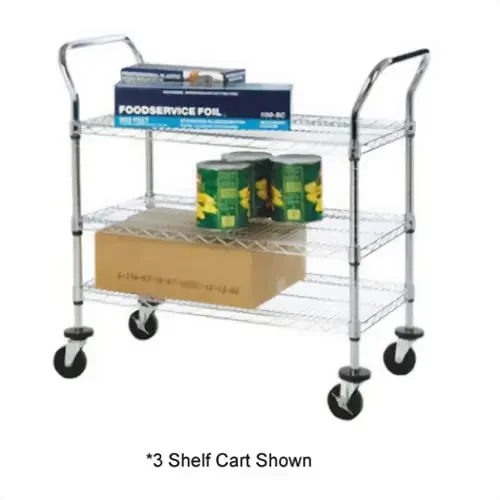 Darling Foodservice 24 x 36 x 37″H 2-Shelf Utility Cart
