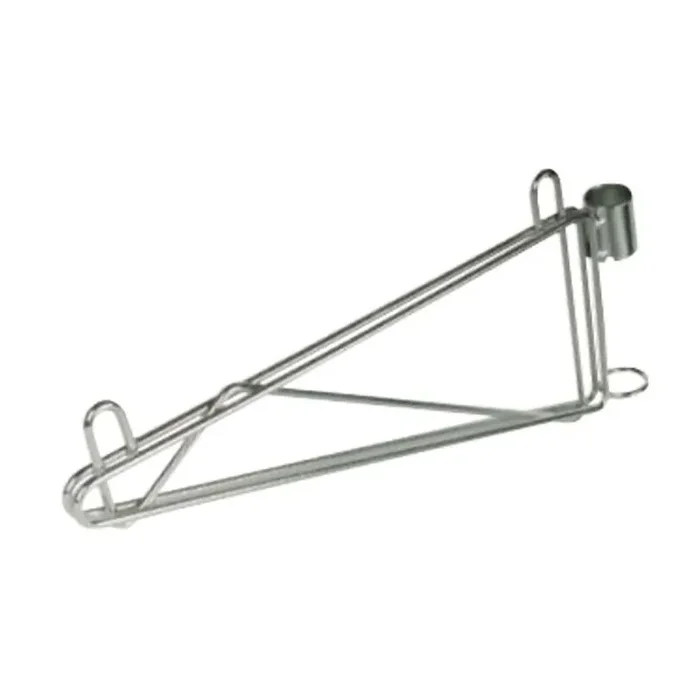 Darling Foodservice Chromate Post Mount Single 2″D Wall Bracket