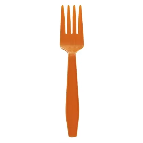 Darling Foodservice Extra Heavy Weight Orange Fork – 1000 / CS