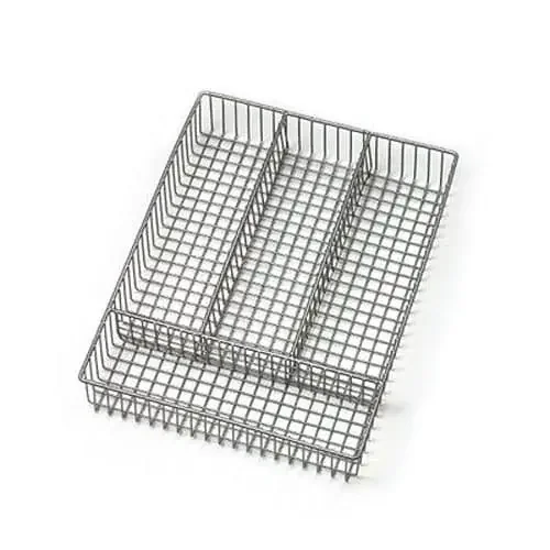 Darling Foodservice Satin 4 Compartment Flatware Organizer