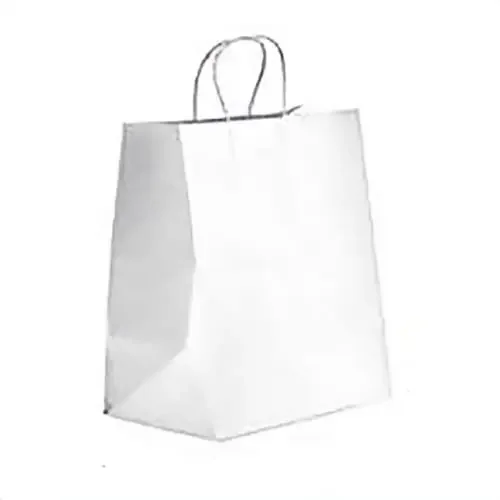 Darling Foodservice White 10 x 7 x 12″ Bistro Bag – 250 / CS