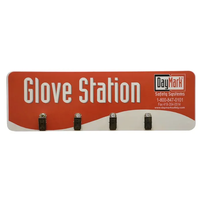 DayMark 113996 4 Clip Glove Station