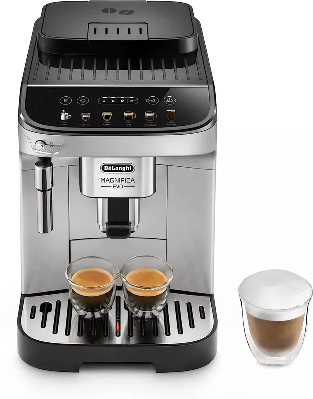 De’Longhi Magnifica Evo, Fully Automatic Machine Espresso Cappuccino and Iced Coffee Maker Black and Silver ecam29043sb