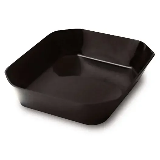 Delfin BCC-108-10 Black Acrylic 2 Qt. Cut Corner Bowl
