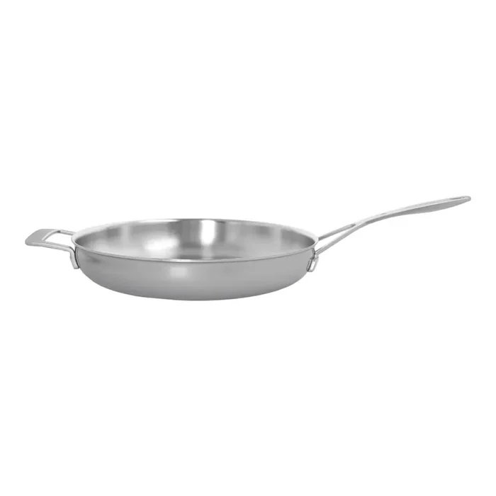 Demeyere Industry 5 12.5-inch, 18/10 Stainless Steel, Fry Pan With Helper Handle