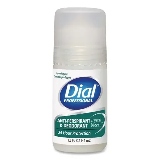 Dial Professional DIA07686 Anti-Perspirant Deodorant, Crystal Breeze, 1.5 Oz, Roll-On Bottle, 48/carton